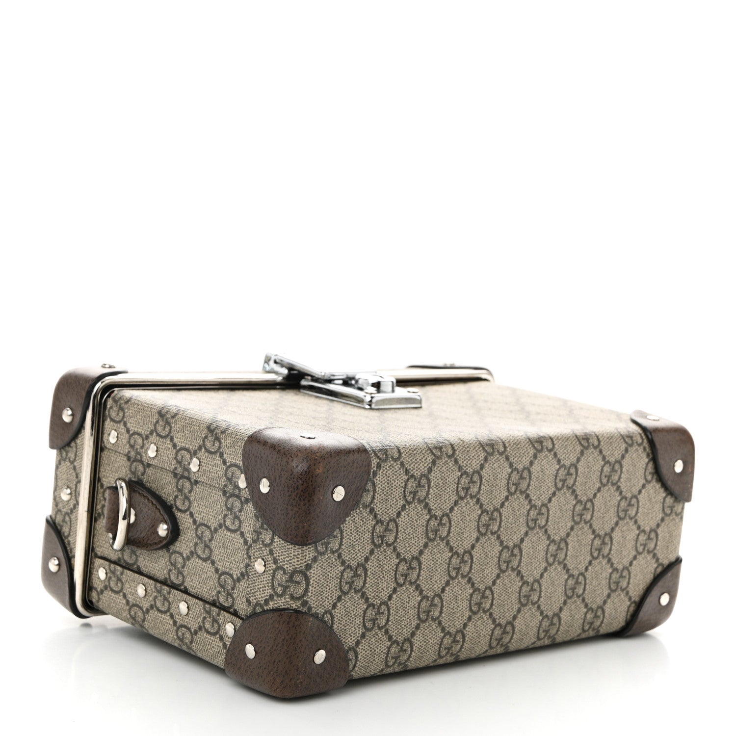 Gucci GG Supreme Monogram Globe-Trotter Beauty Case Brown 4 of 10