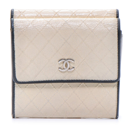 Chanel Diamond Stitch CC Compact Wallet Ivory 1 of 7