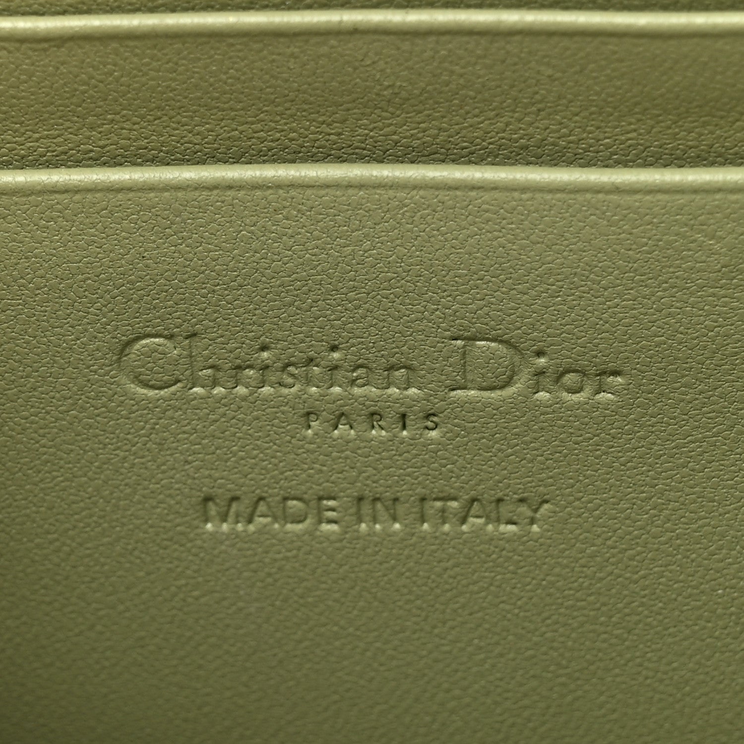 Christian Dior Lambskin Cannage Lady Dior Phone Holder Green 6 of 11