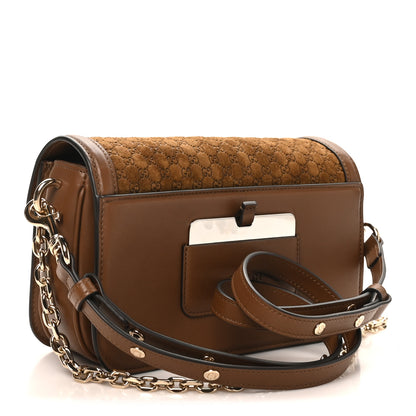 Gucci Suede Microguccissima Go Small Shoulder Bag Brown 4 of 10