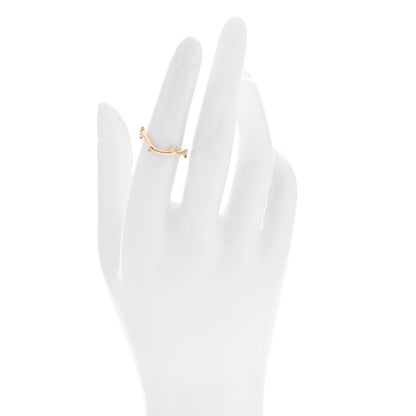 Christian Dior 18K Yellow Gold Diamond Bois de Rose Ring 51 5.75 2 of 4