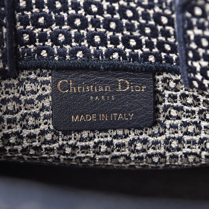 Christian Dior Canvas Embroidered Vertical L'Etoile Book Tote 8 of 11