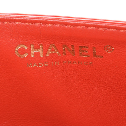 Chanel Patent Quilted 2.55 Reissue East West Clutch Red 8 of 14