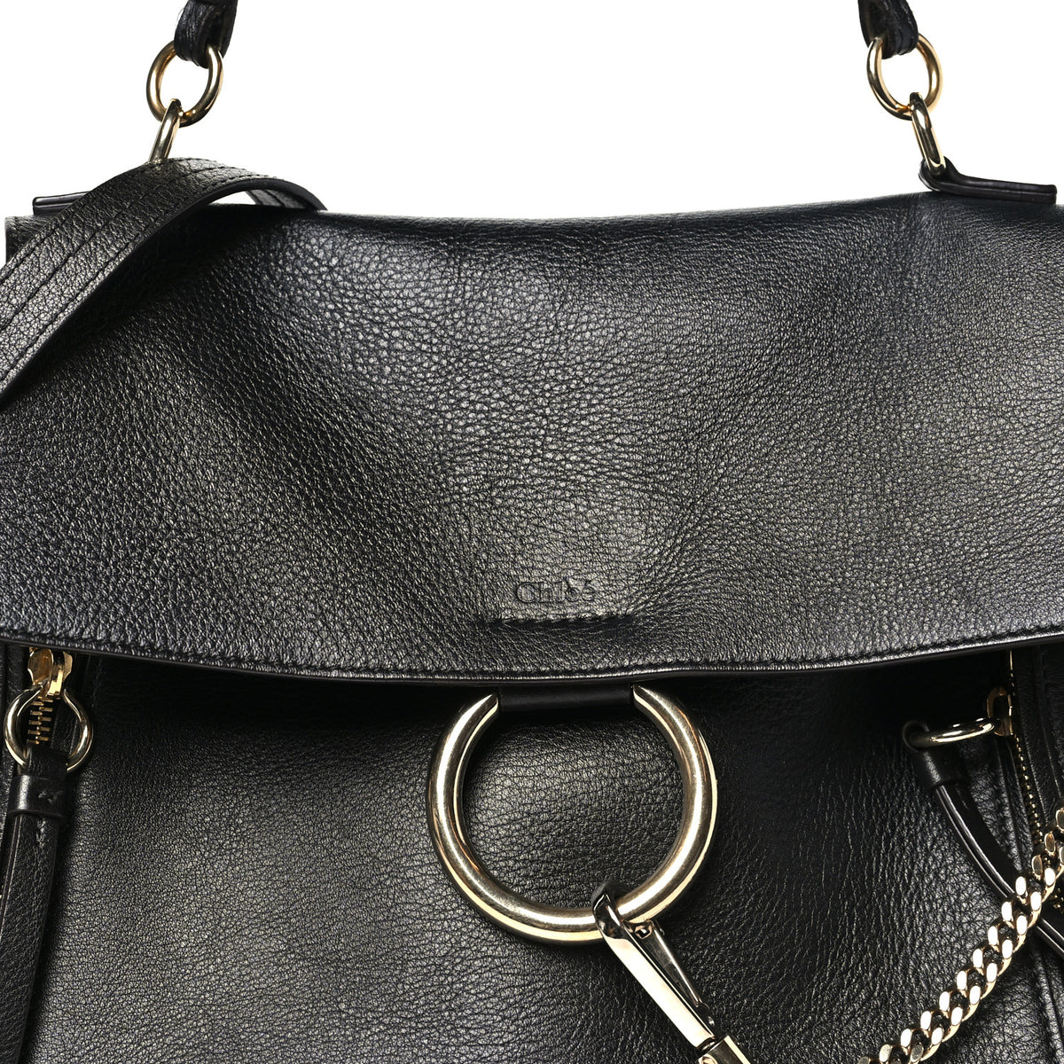 Chloe Calfskin Small Faye Day Shoulder Bag Black 7 of 11