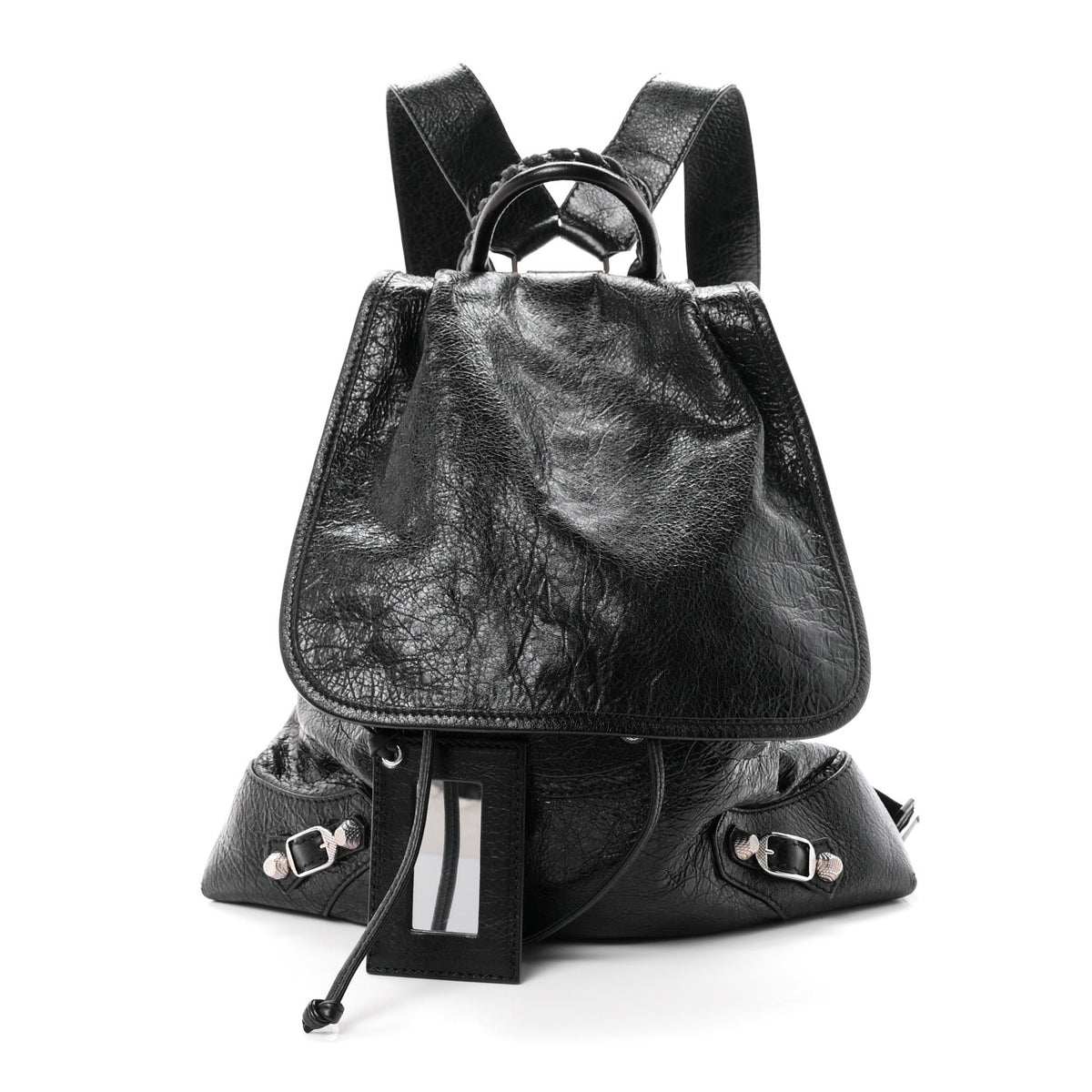 Agneau Giant 12 Silver Hardware S Traveler Backpack Black