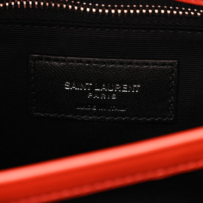 Saint Laurent Calfskin Y Quilted Monogram Toy Loulou Crossbody Bag Coral 6 of 10