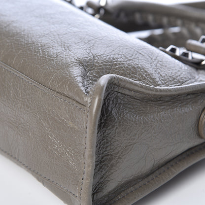 Balenciaga Agneau Classic Silver Hardware Mini City Beige Liege 12 of 13