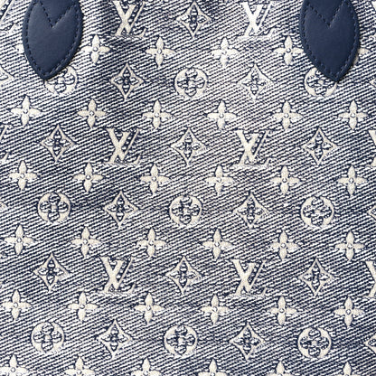 Louis Vuitton Monoglam Neverfull MM Blue 8 of 12