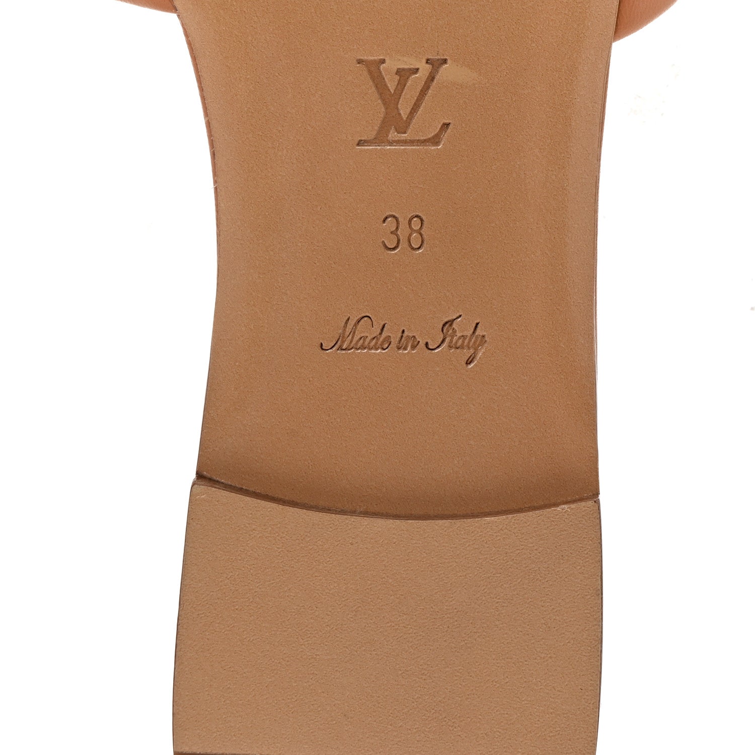 Louis Vuitton Lambskin Embossed Monogram Revival Flat Mules 38 Arizona 7 of 9