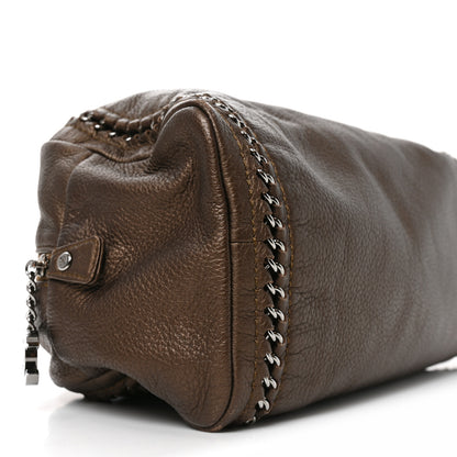 Chanel Metallic Goatskin Medium Luxe Ligne Bowler Bronze 9 of 10
