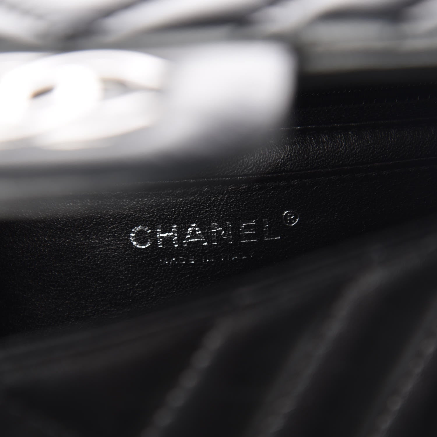 Chanel Lambskin Chevron Quilted Maxi Single Flap Black 6 of 10