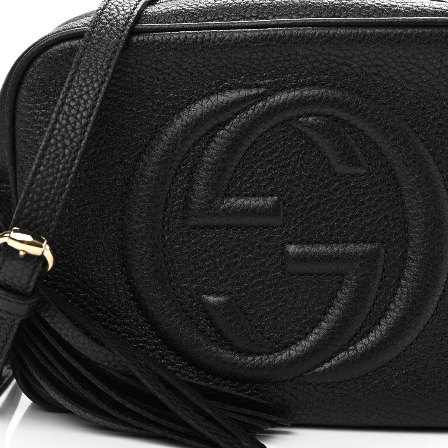 Gucci Pebbled Calfskin Small Soho Disco Bag Black 9 of 11