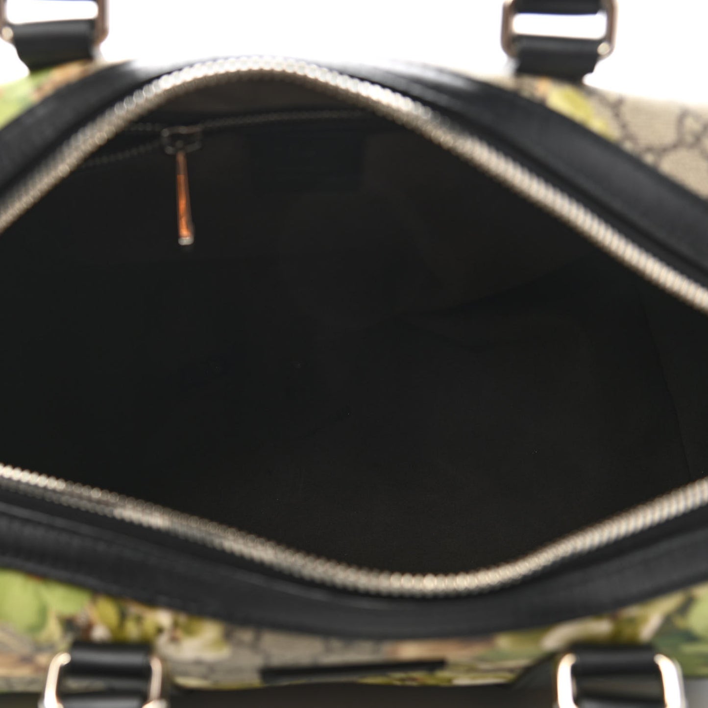 GG Supreme Monogram Blooms Medium Duffle Beige New Military Black