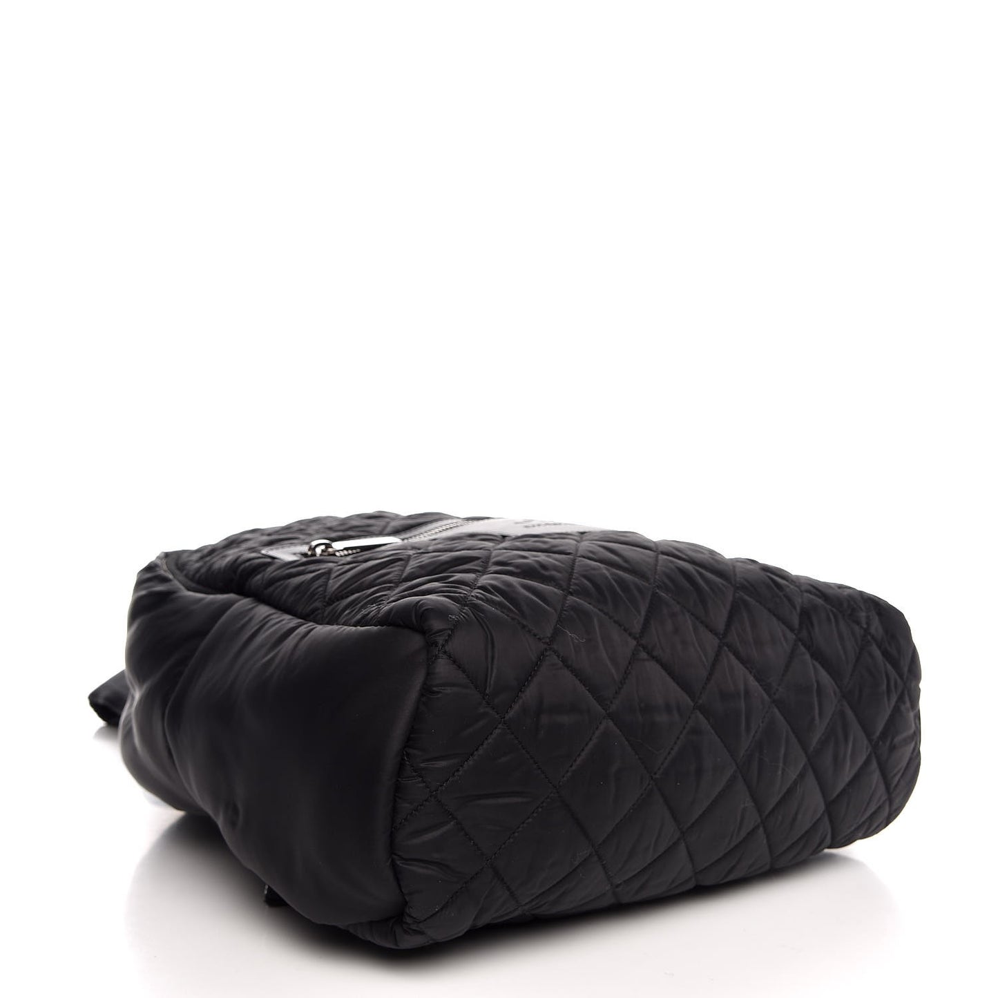 Nylon Quilted Coco Cocoon Backpack Black