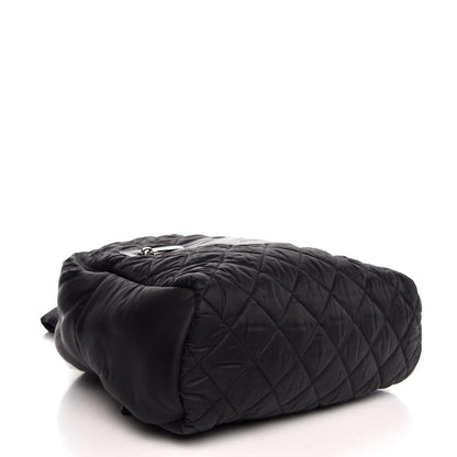 Chanel Nylon Quilted Coco Cocoon Backpack Black 4 of 7