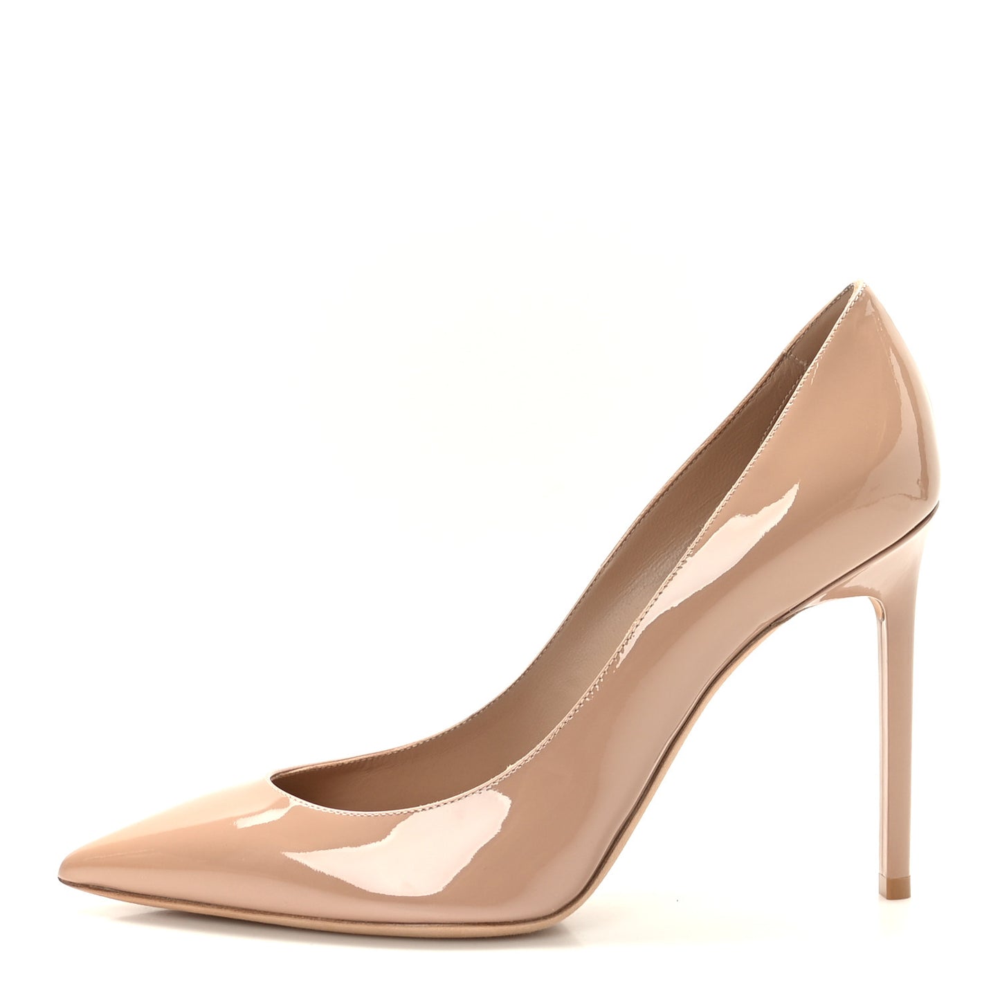 Patent Calfskin Zoe 105 Pump 39.5 Nude