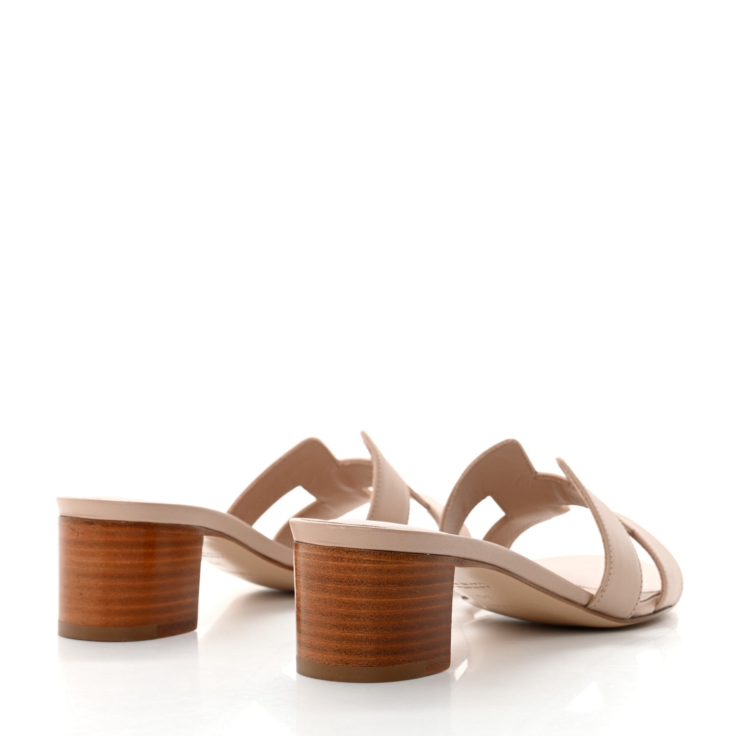 Calfskin Oasis Sandals 35 Beige Nude