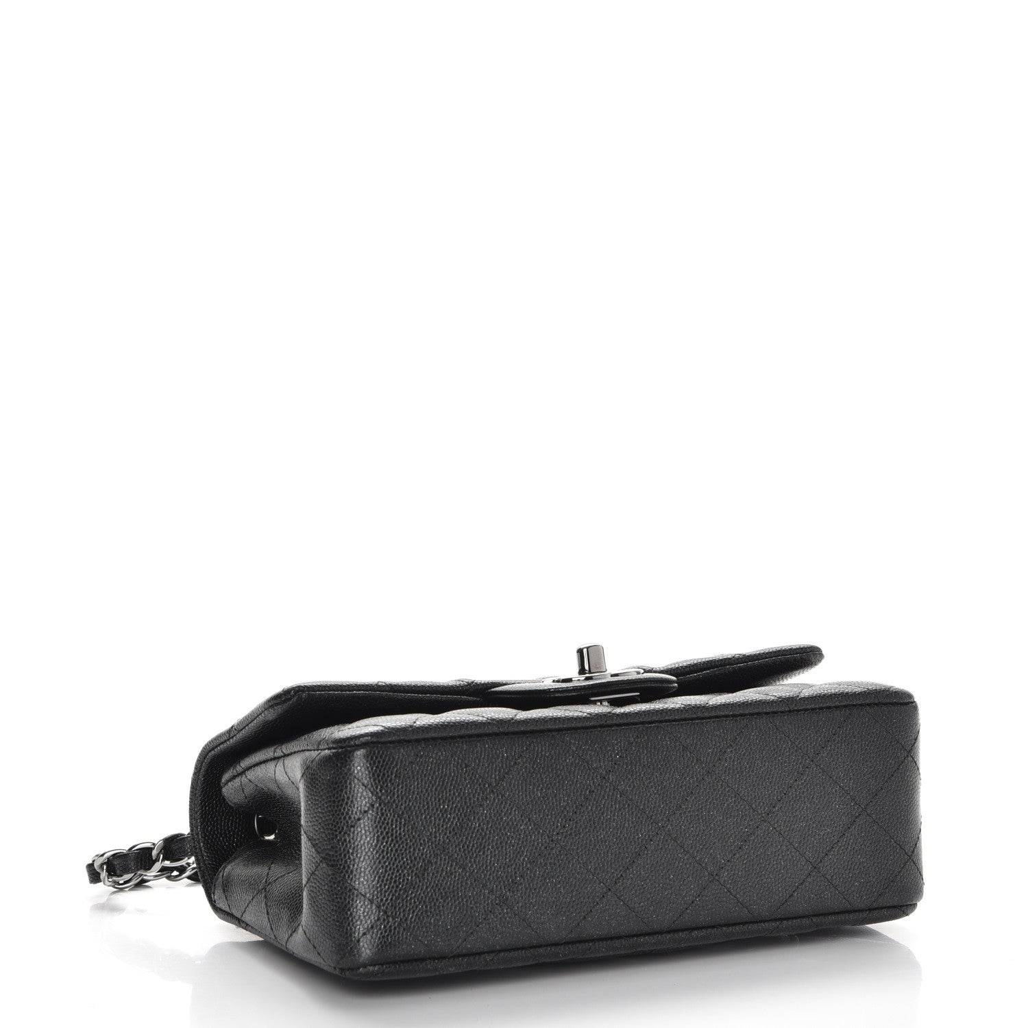 Chanel Iridescent Caviar Quilted Mini Rectangular Flap Black 4 of 8