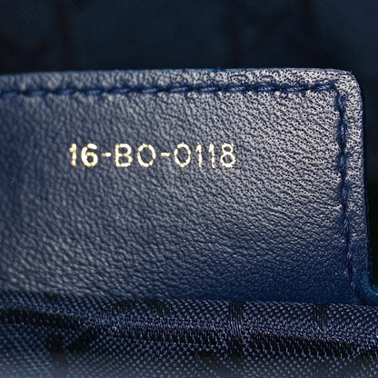 Christian Dior Lambskin Cannage Large Lady Dior Navy Blue 7 of 9