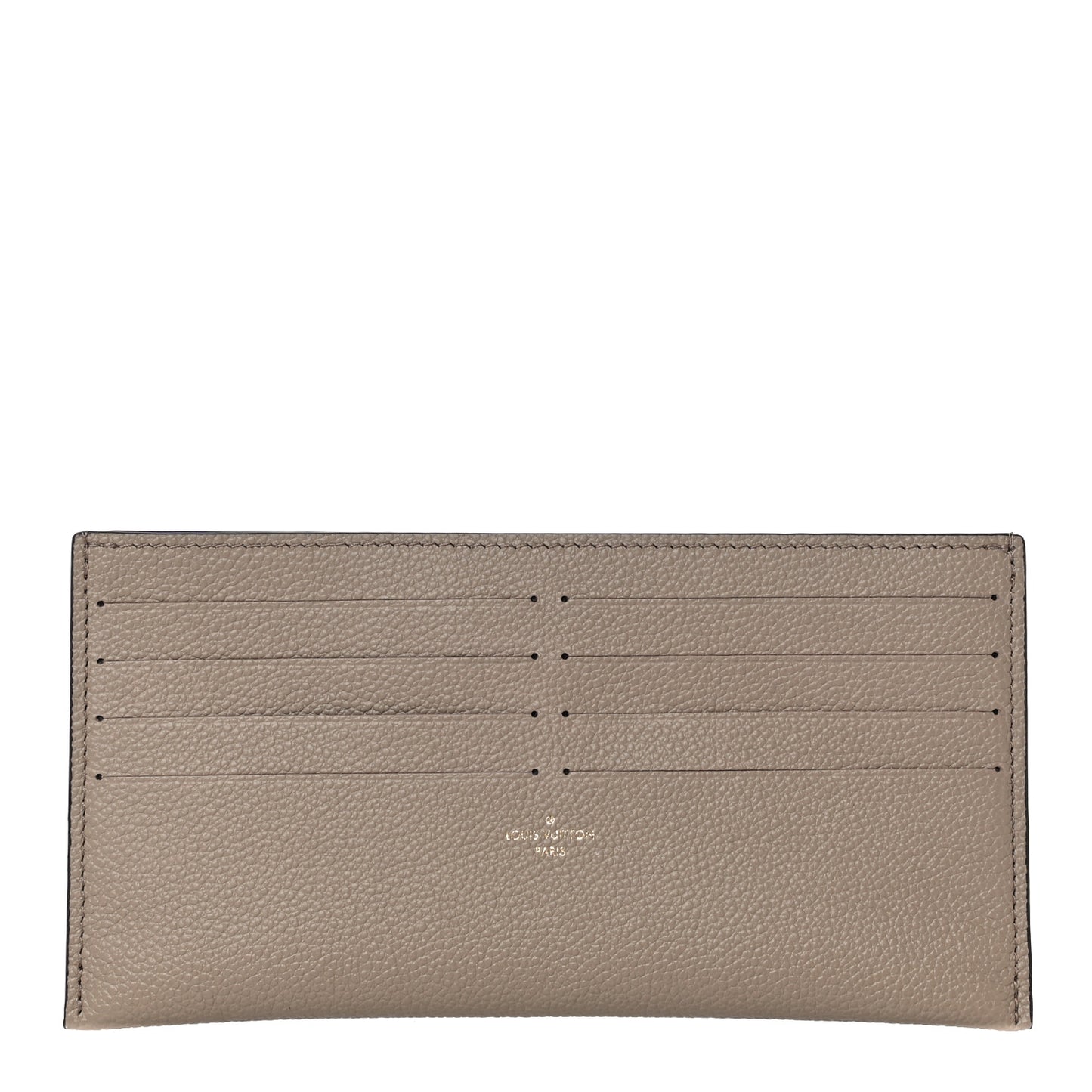 Calfskin Felicie Chain Wallet Card Holder Insert Tourterelle