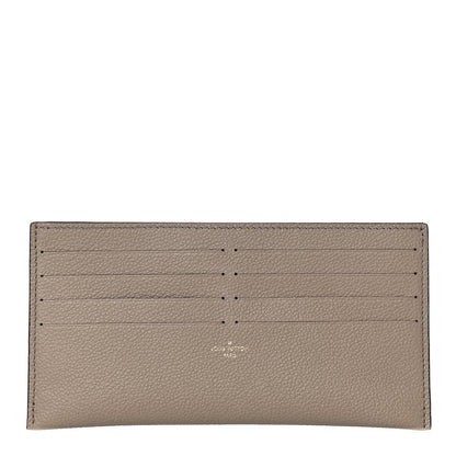 Louis Vuitton Calfskin Felicie Chain Wallet Card Holder Insert Tourterelle 1 of 9