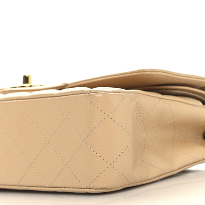 Chanel Caviar Quilted Medium Double Flap Beige 10 of 11