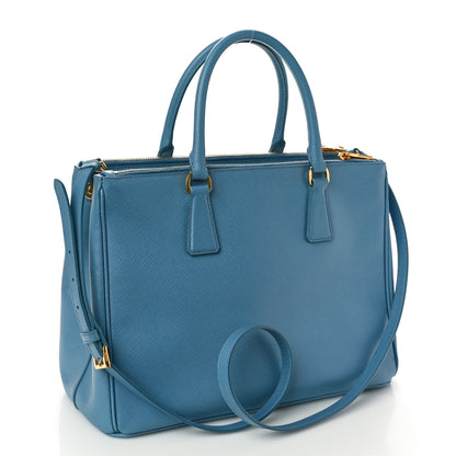 Prada Saffiano Medium Galleria Double Zip Tote Astrale 3 of 9