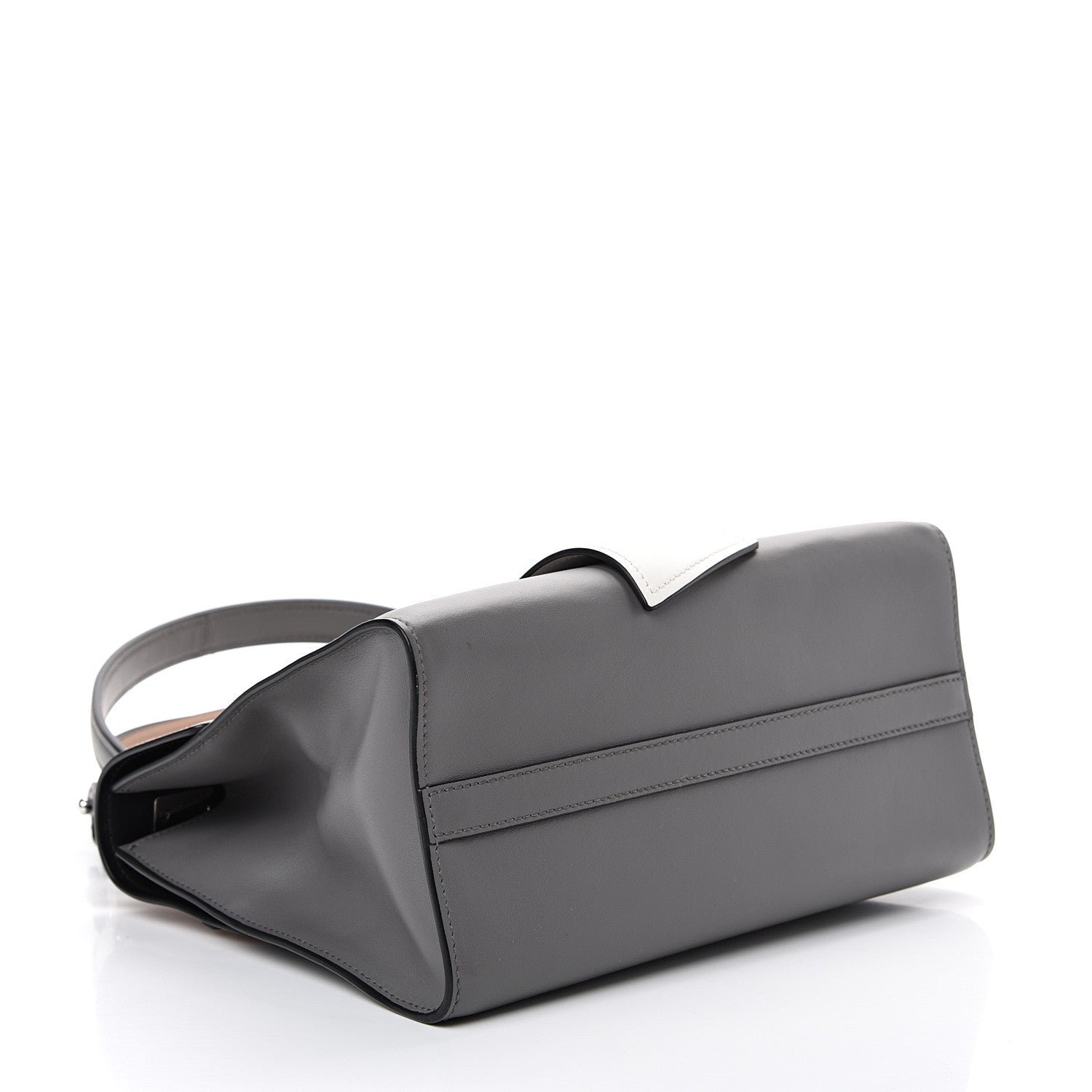 Prada City Calf Ribbon Shoulder Bag Cammeo Bianco Marmo 3 of 12