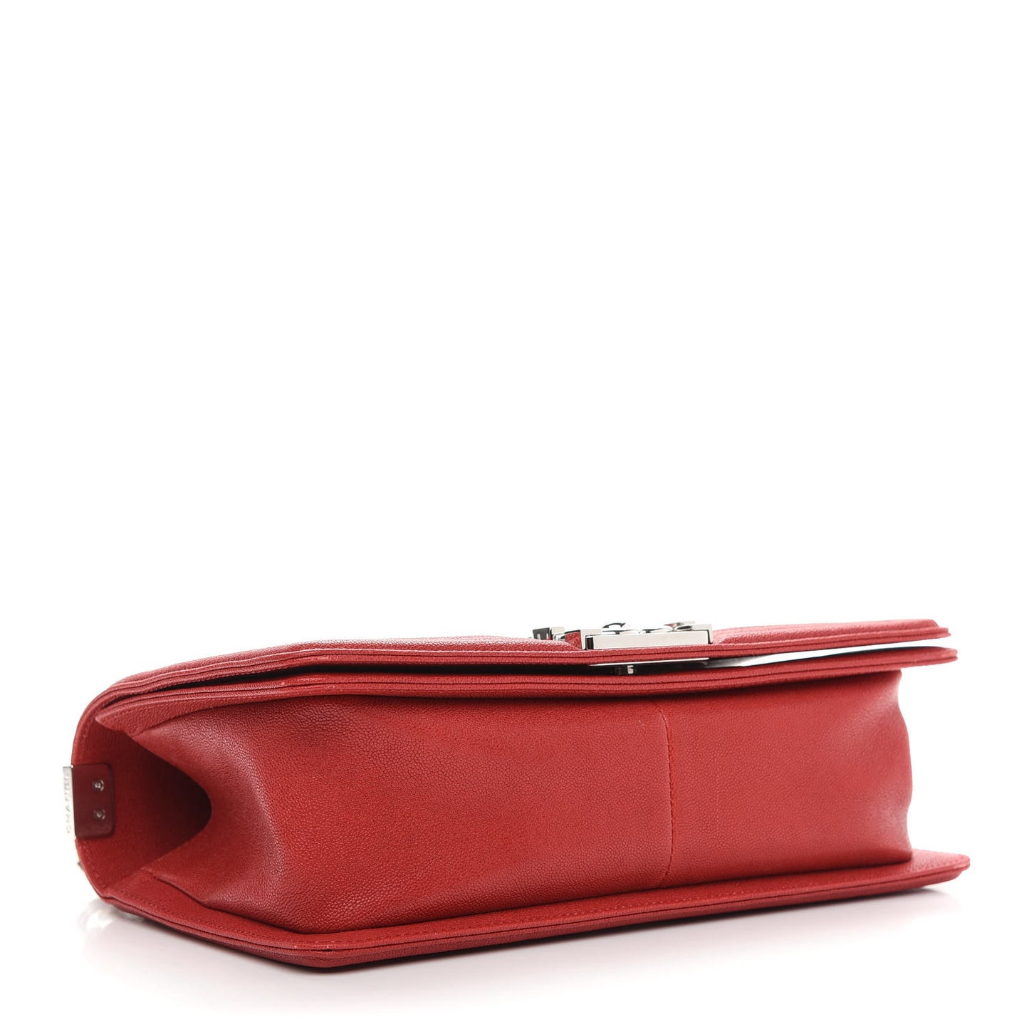 Caviar Quilted Medium Boy Flap Red