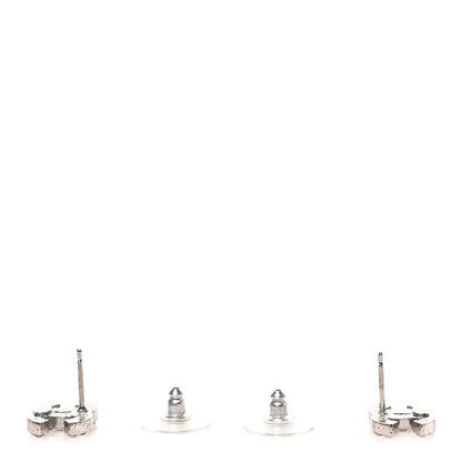 Chanel Crystal CC Earrings Silver 12 of 12