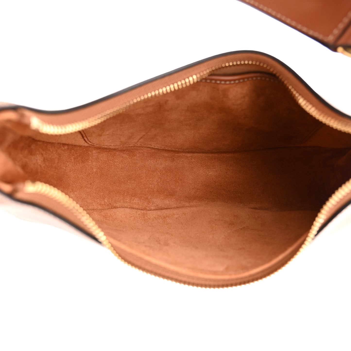 Smooth Calfskin Medium Strap Ava Shoulder Bag Tan