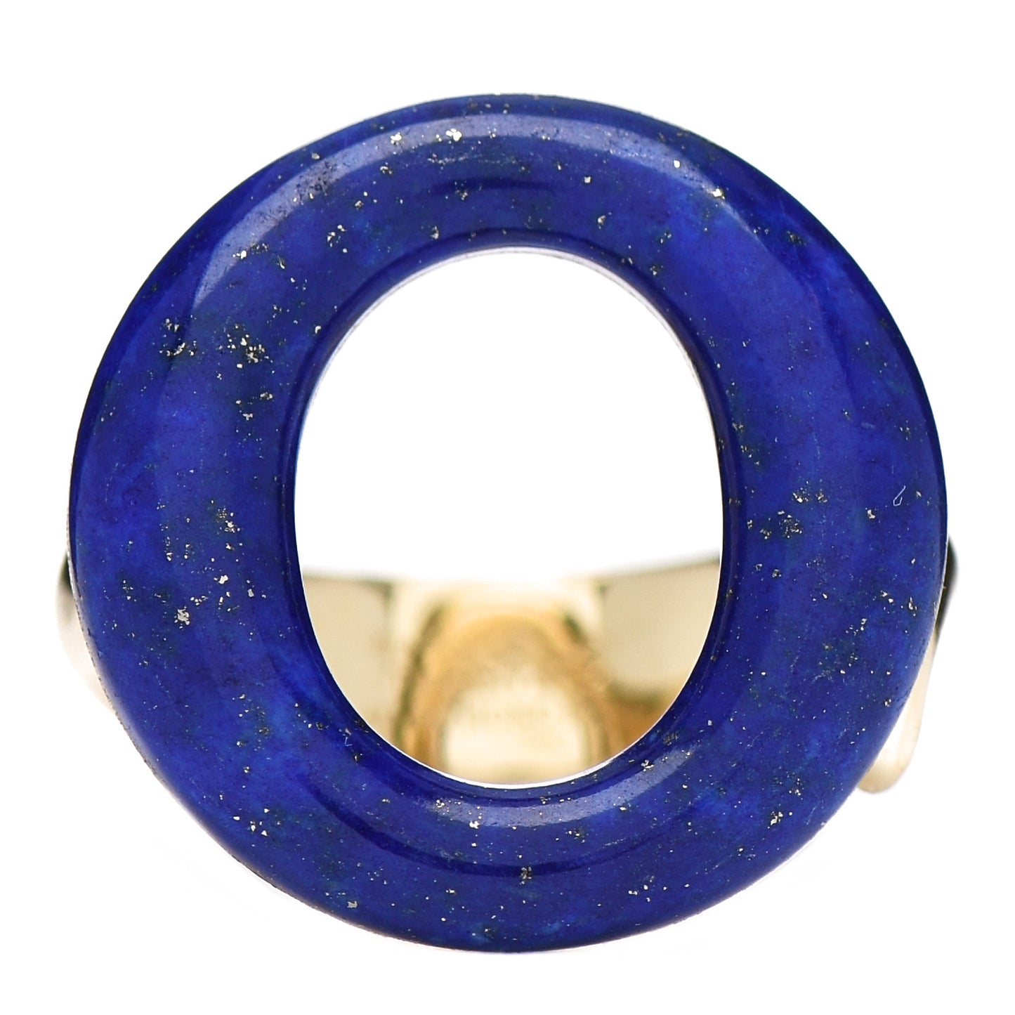 18K Yellow Gold Lapis Lazuli Elsa Peretti Sevillana Ring 54 7