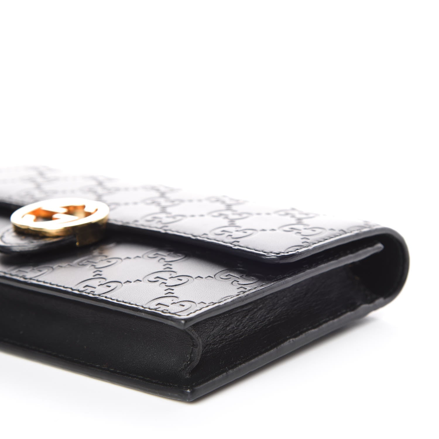 Gucci Guccissima Icon Chain Wallet Black 9 of 9