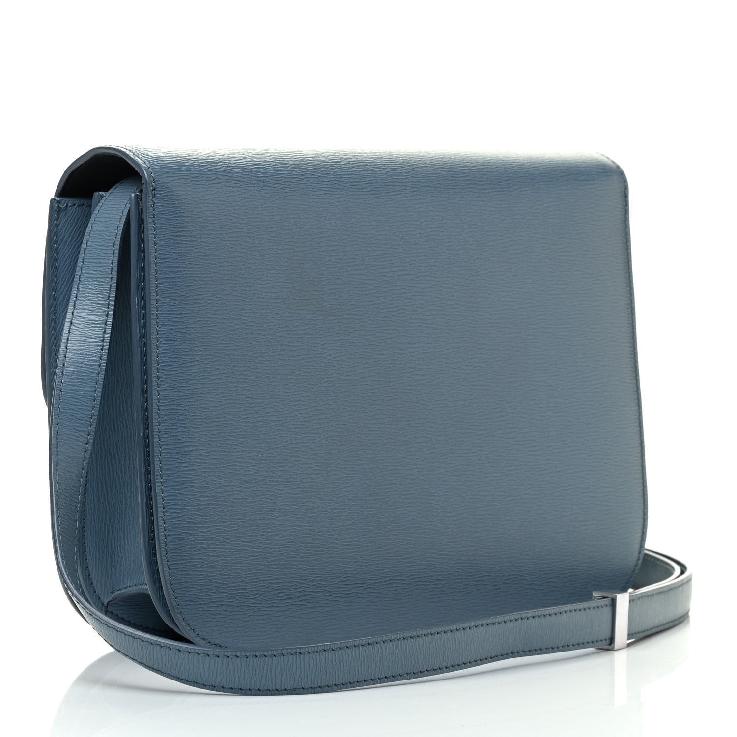 Celine Liege Calfskin Medium Classic Box Flap Bag Slate Blue 3 of 10