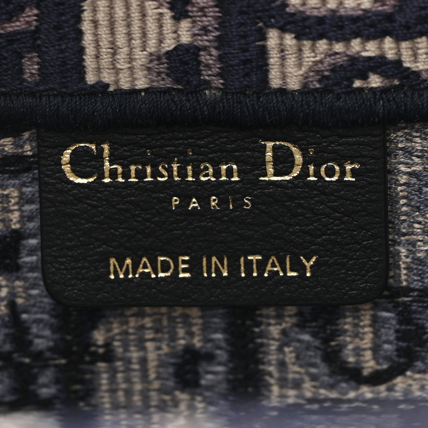 Christian Dior Oblique Large Book Tote Blue Multicolor 1795153