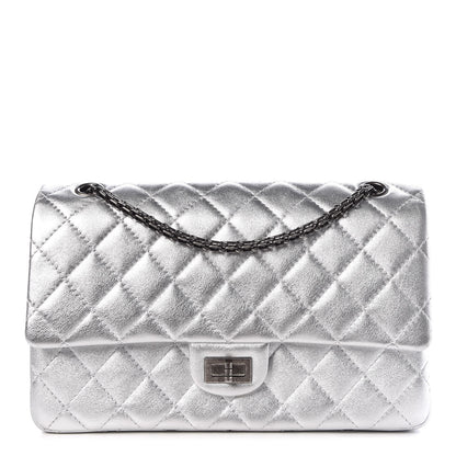 Chanel Metallic Lambskin Quilted 2.55 Reissue 226 Flap Silver 1 of 8