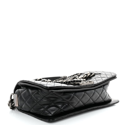 Chanel Calfskin Enchained Medium Boy Flap Black 4 of 10