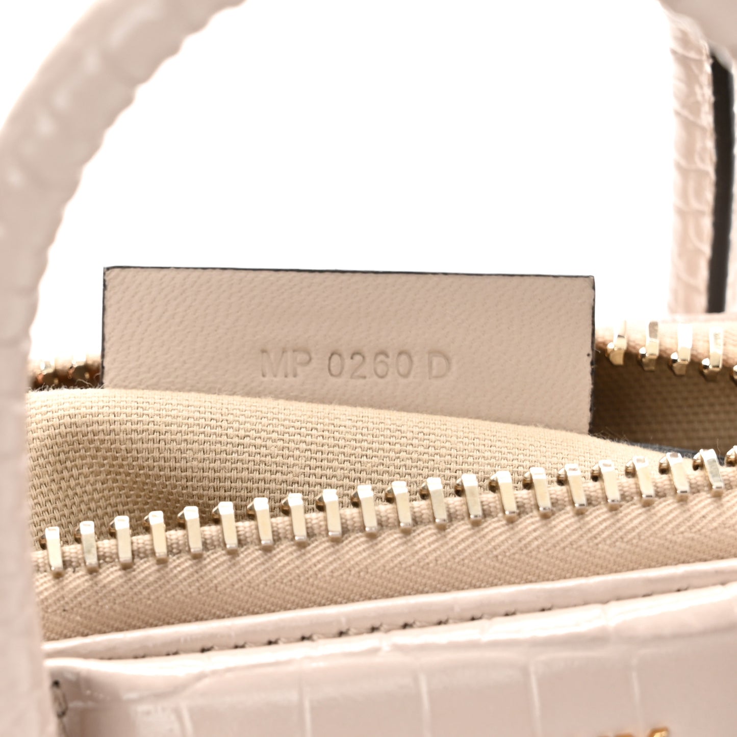 Calfskin Crocodile Embossed Mini Antigona Dune