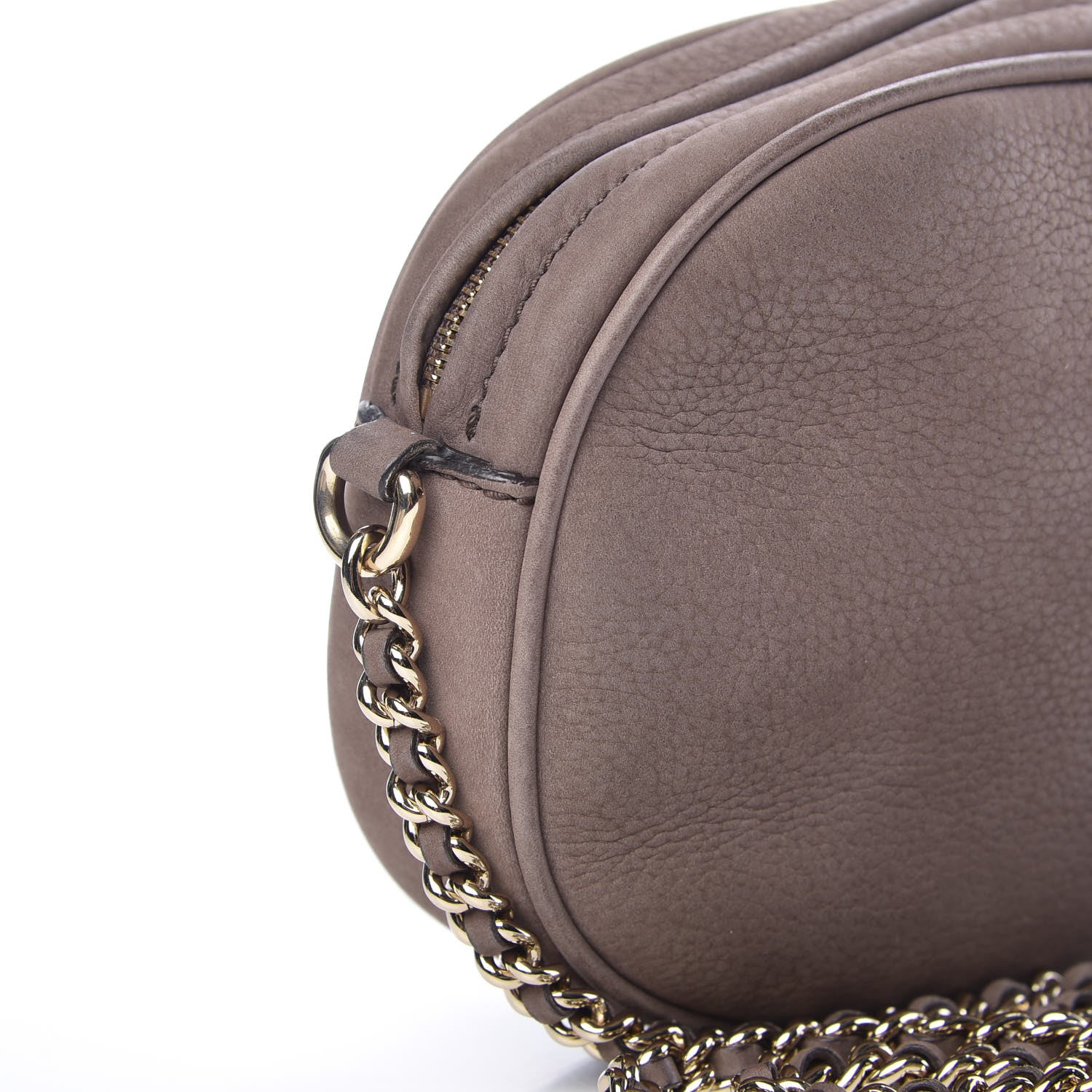 Gucci Vitello Range Mini Soho Chain Bag Grey Field 10 of 12