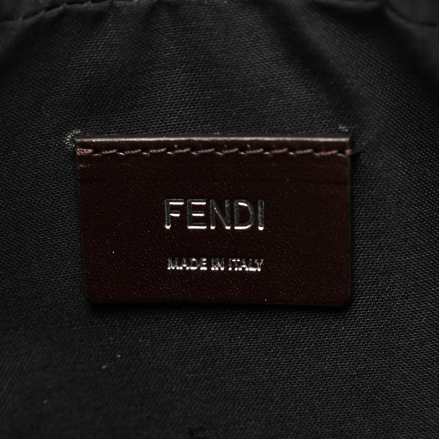Fendi Shiny Glazed Fabric Vitello Cover FF 1974 Logo Medium Camera Case Tobacco Moro Giallo Ebano 6 of 10