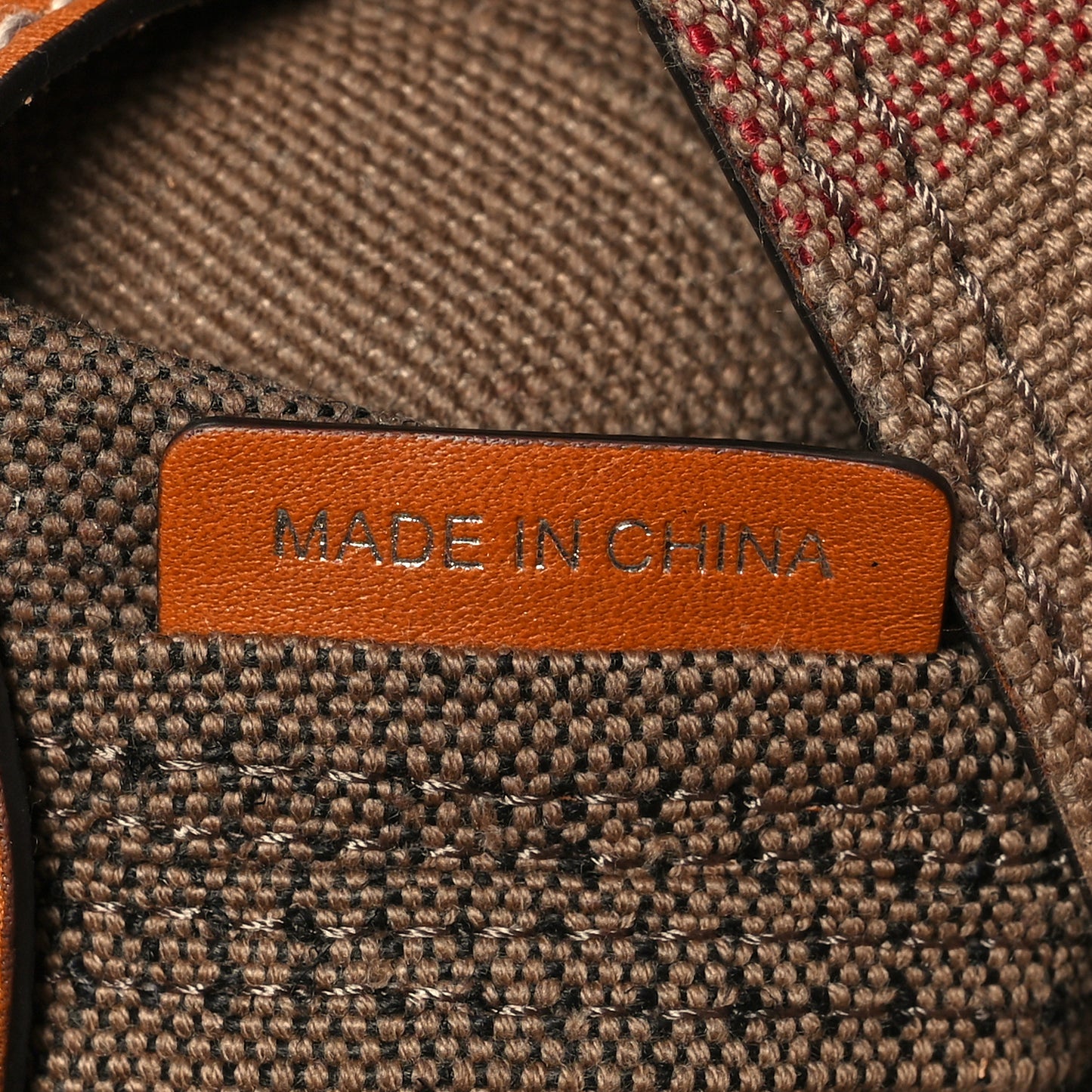 Canvas Mega Check Medium Ashby Bucket Bag Brown