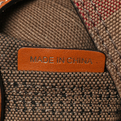 Burberry Canvas Mega Check Medium Ashby Bucket Bag Brown 8 of 14