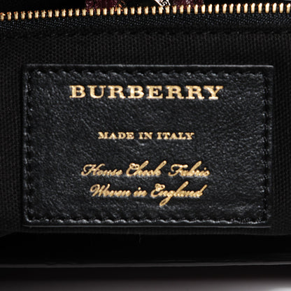 Burberry Grainy Leather House Check Medium Banner Tote Elderberry 6 of 10
