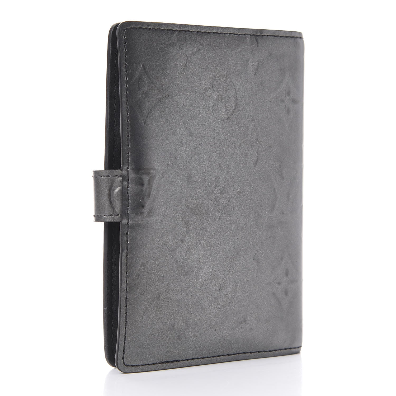 Louis Vuitton Mat Monogram Small Ring Agenda Cover Black 3 of 9