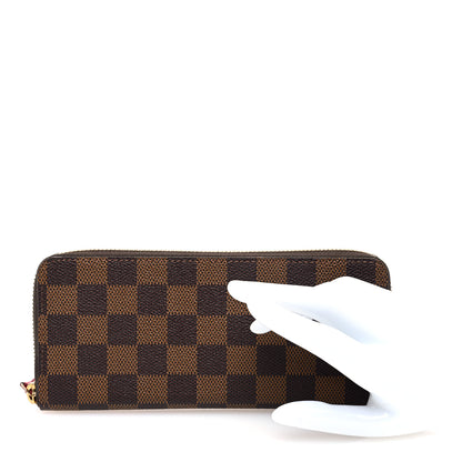 Louis Vuitton Damier Ebene Clemence Wallet Cherry 2 of 6