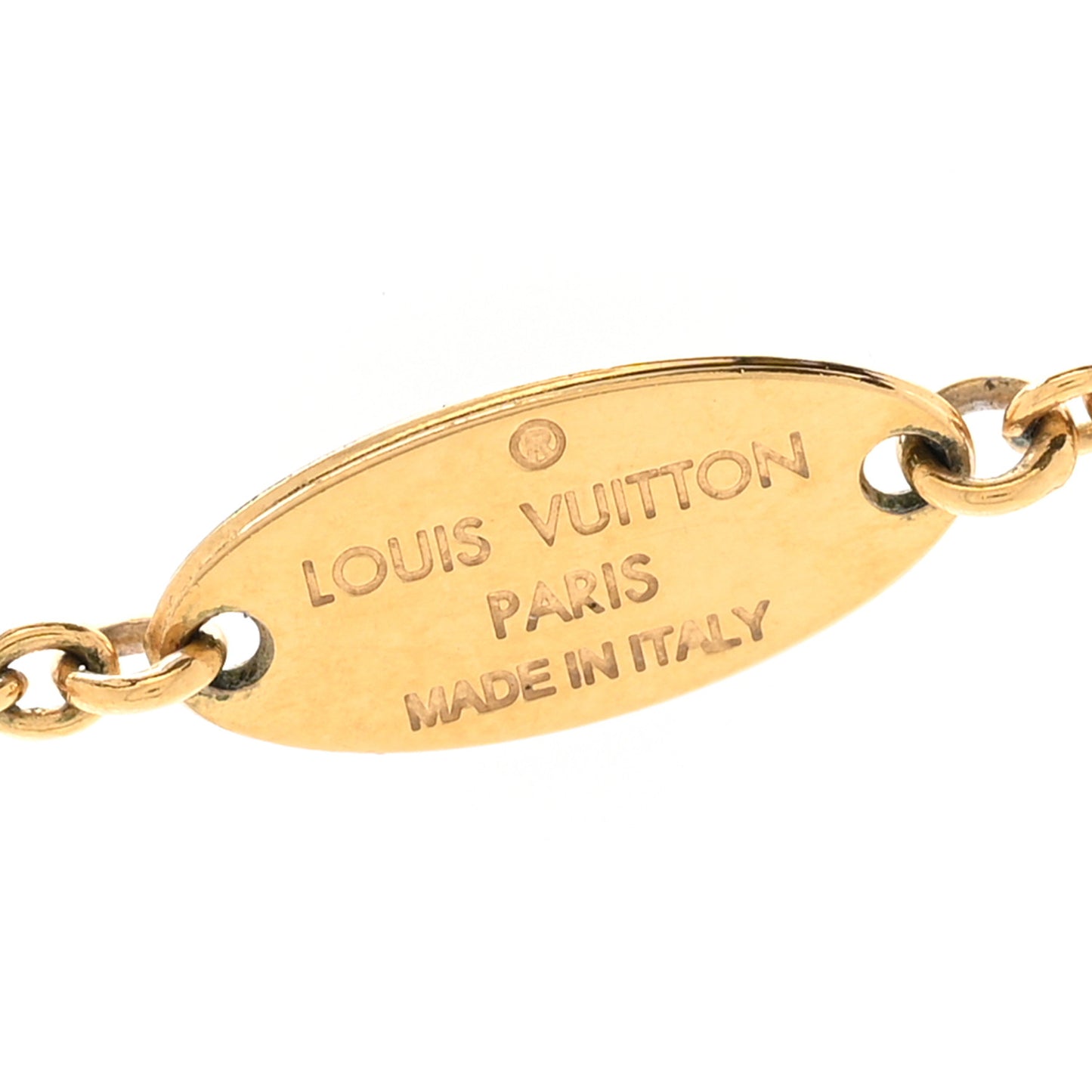 Metal L to V Necklace Gold Silver