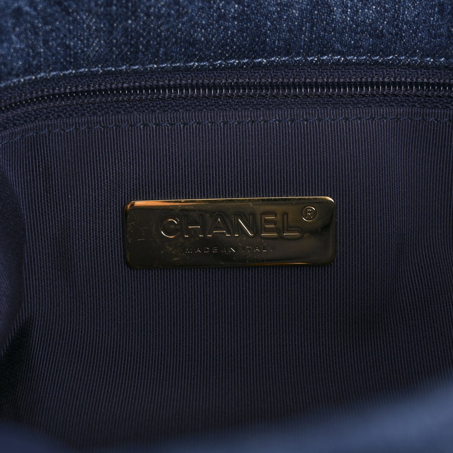 Denim Quilted Medium Chanel 19 Flap Blue