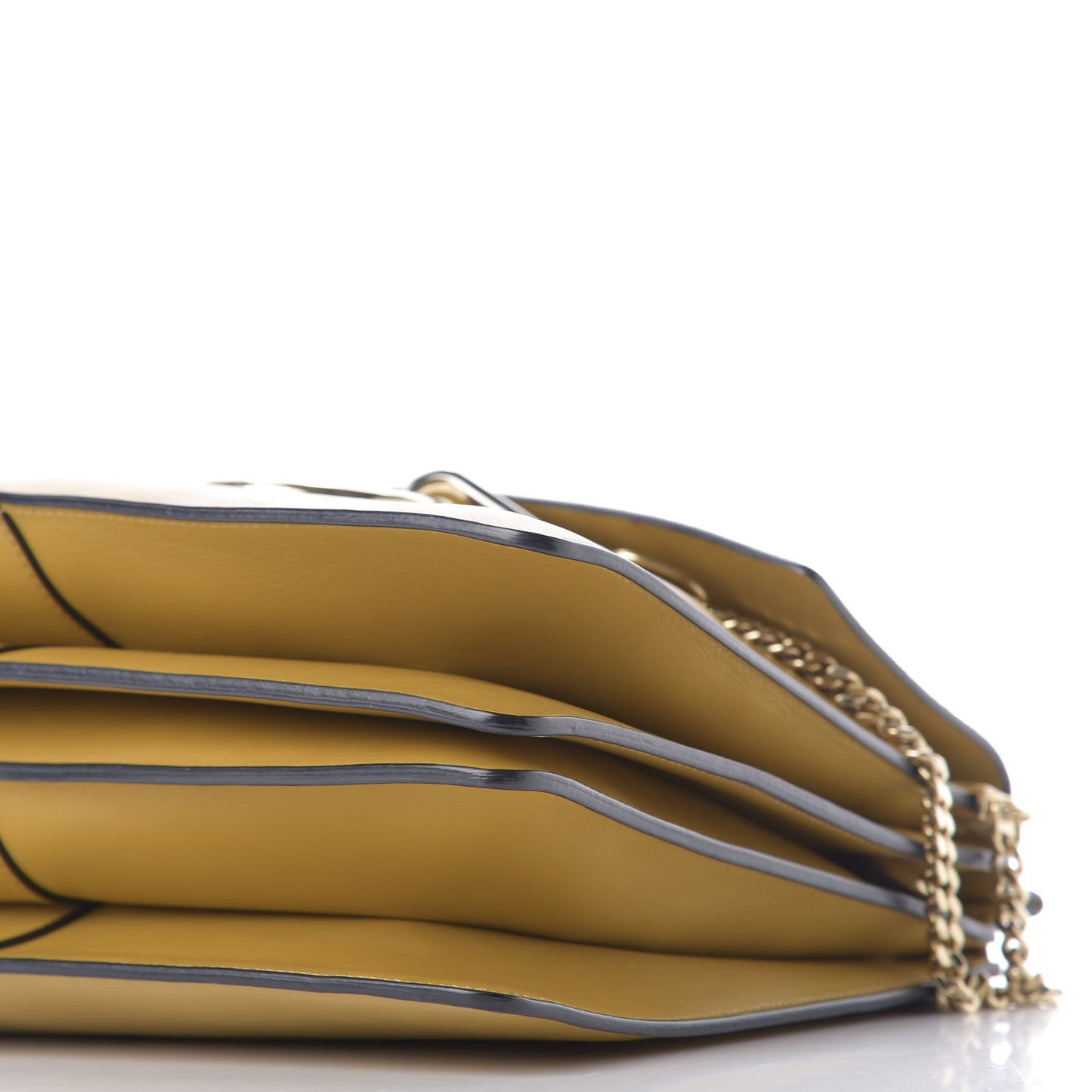 Suede Calfskin Medium Faye Shoulder Bag Dark Khaki
