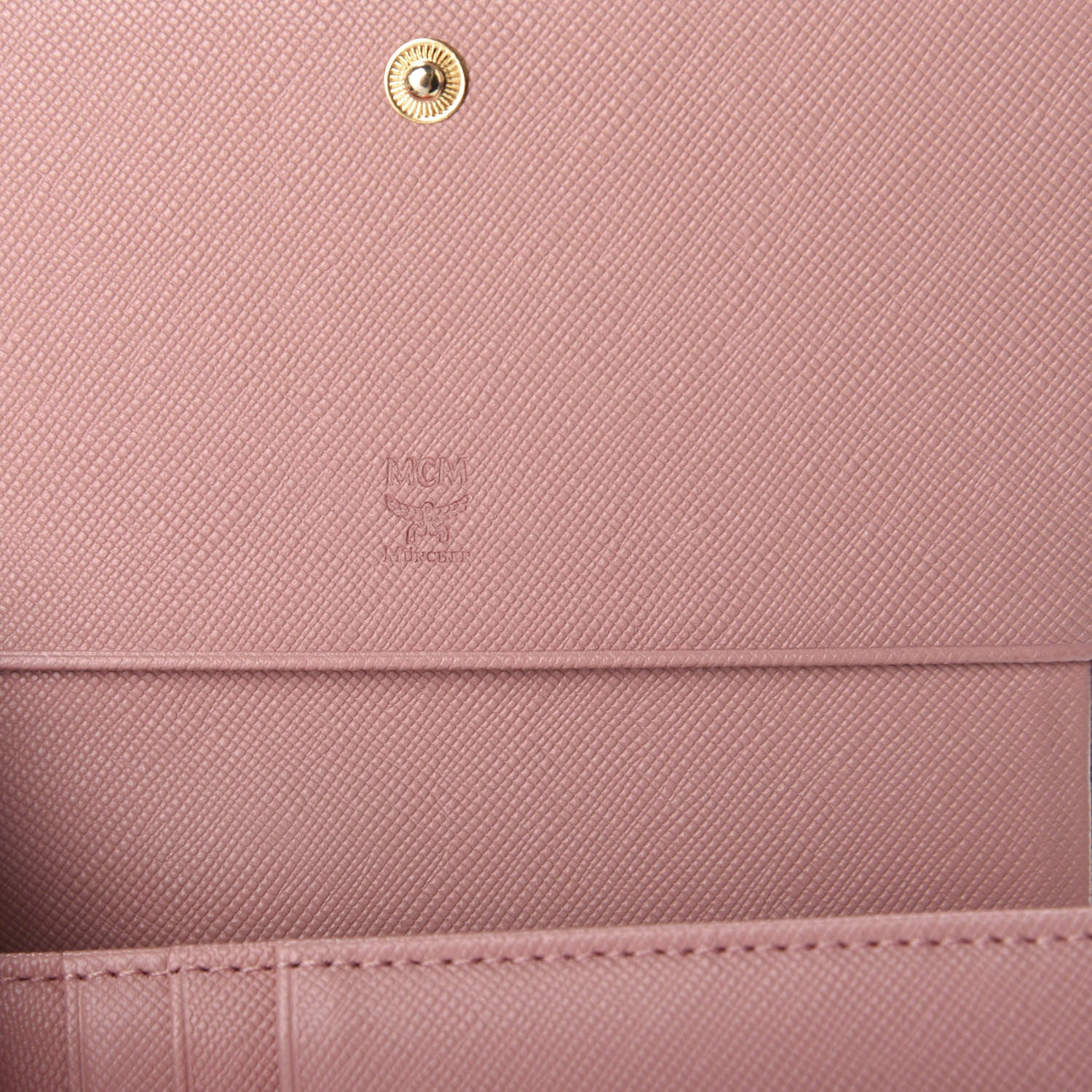 MCM Visetos Rabbit Tri-Fold Wallet Beige 6 of 6