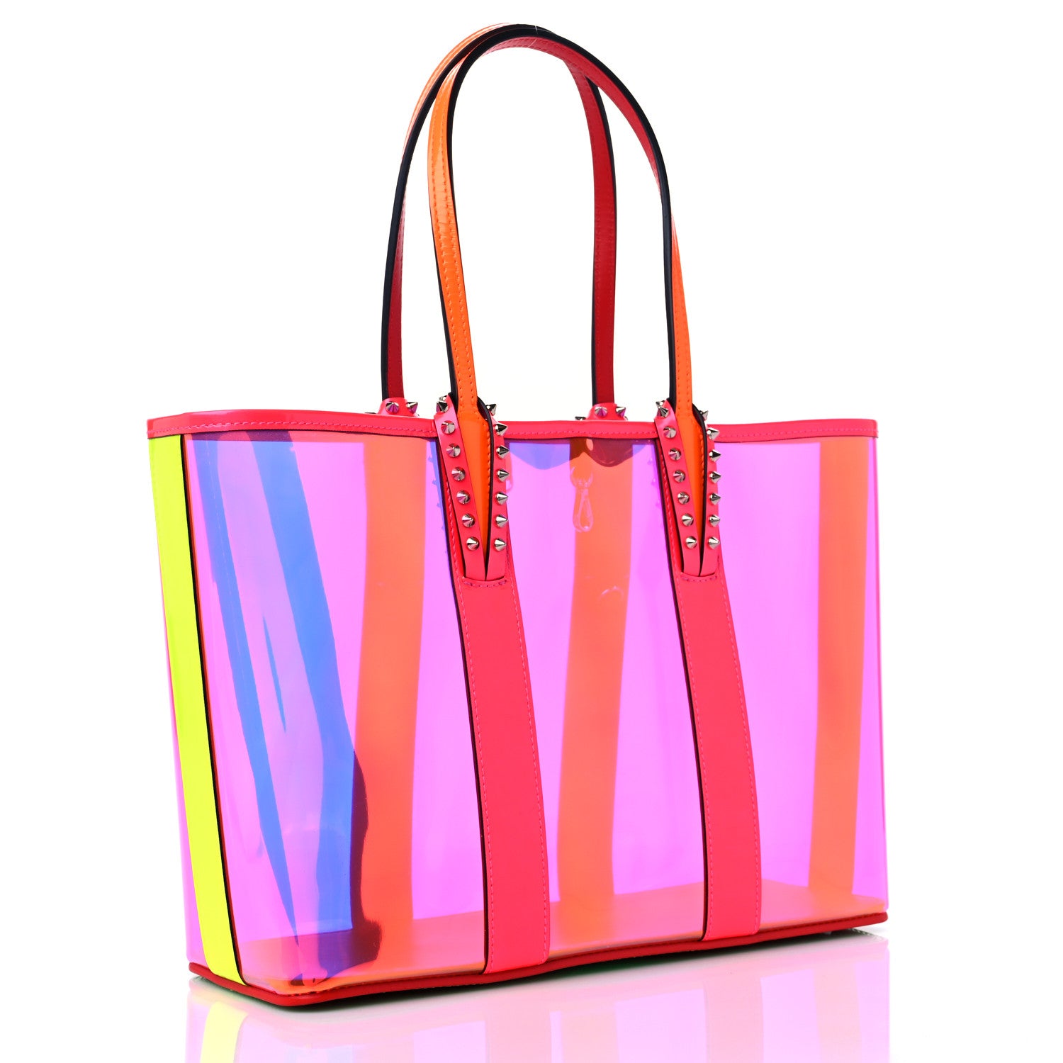 Christian Louboutin PVC Spikes East West Cabata Tote Multicolor 4 of 10